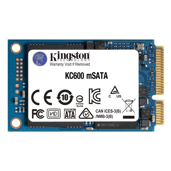 Disco SSD KC600 SATA3 mSATA de 256 G