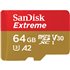 Extreme 64 GB MicroSDXC UHS-I Clase 10