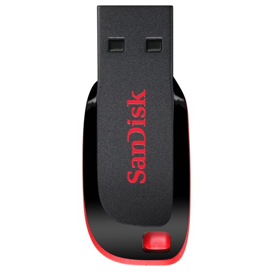 Cruzer Blade unidad flash USB 64 GB USB tipo A 2.0 Negro, Rojo