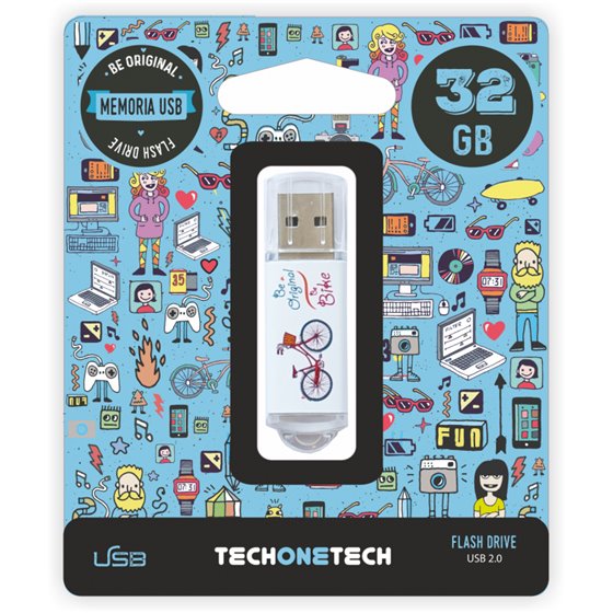 TEC4005-32 unidad flash USB 32 GB USB tipo A 2.0 Multicolor