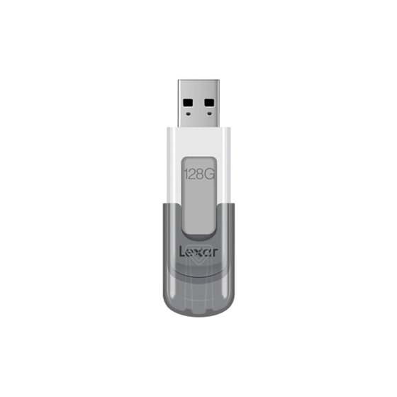 JumpDrive V100 unidad flash USB 128 GB USB tipo A 3.2 Gen 1 (3.1 Gen 1) Gris, Blanco