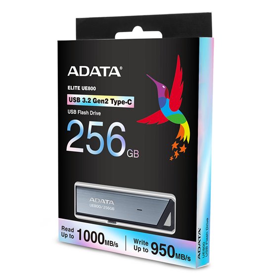UE800 unidad flash USB 256 GB USB Tipo C 3.2 Gen 2 (3.1 Gen 2) Plata