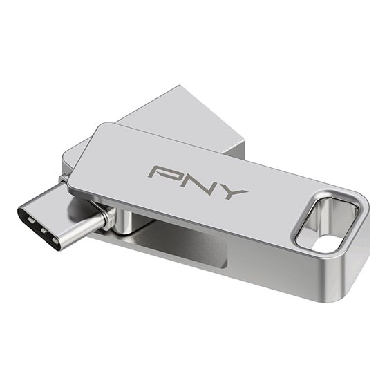 DUO LINK unidad flash USB 128 GB USB Type-A / USB Type-C 3.2 Gen 1 (3.1 Gen 1) Acero inoxidable