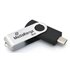 MR1951 unidad flash USB 16 GB USB Tipo C 3.2 Gen 1 (3.1 Gen 1) Negro, Plata