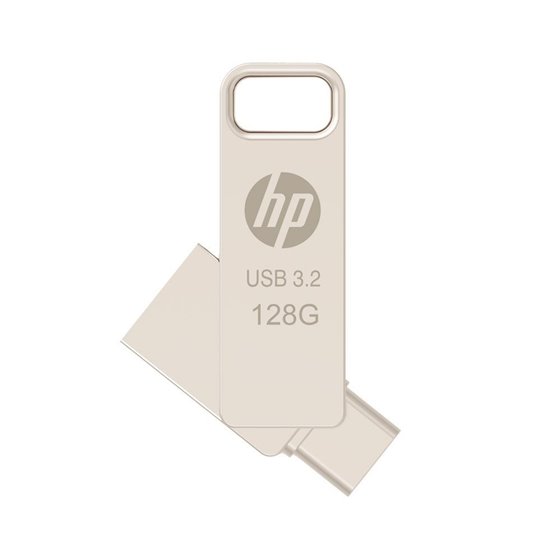 HP x206C unidad flash USB 128 GB USB Type-A / USB Type-C 3.2 Gen 1 (3.1 Gen 1) Plata
