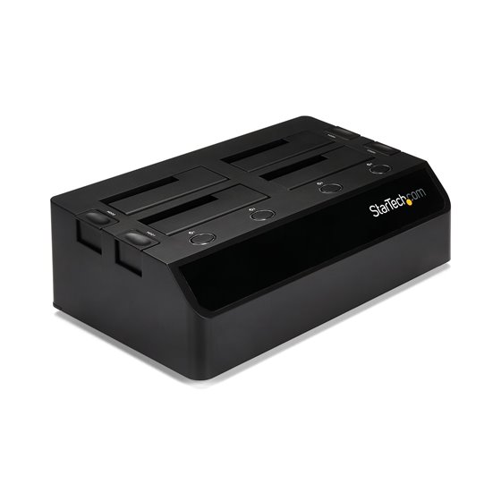Base de Acoplamiento USB 3.0 de 4 Bahías SATA - Docking Station USB de Discos Duros o SSD SATA III de 2,5/3,5" - de Intercambio 