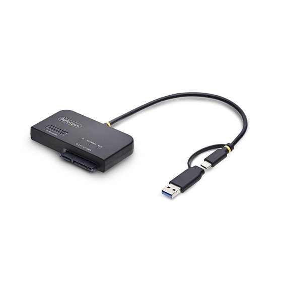 Adaptador USB-C/USB-A a NVMe M.2 y SATA 2.5/3.5in 10Gbps - Lector de SSD Externo - Sin Herramientas - B+M/M-Key