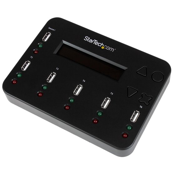Clonador Autónomo 1:5 para Memorias USB - Copiador de Unidades de Memoria USB - Copia Sector por Sector de Sistema y Ficheros - 