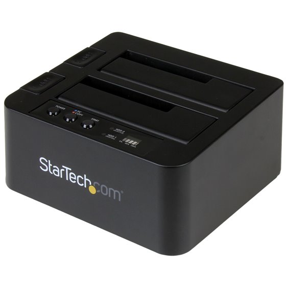 Duplicador Clonador Autónomo de Discos Duros o SSD SATA - Copiador de 2 Bahías - Base de Acoplamiento USB 3.1 (10Gbps) a Unidade