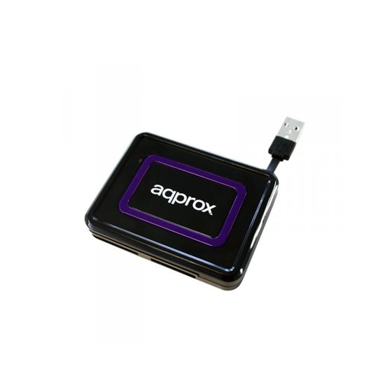 appCRDNIB lector de tarjeta USB 2.0 Negro, Púrpura