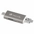 ALLYREADER lector de tarjeta USB/Micro-USB Gris, Blanco
