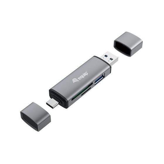 245460 lector de tarjeta USB 3.2 Gen 1 (3.1 Gen 1) Type-A/Type-C Gris