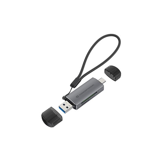 BIAN05G lector de tarjeta USB 3.2 Gen 1 (3.1 Gen 1) Type-A/Type-C Gris