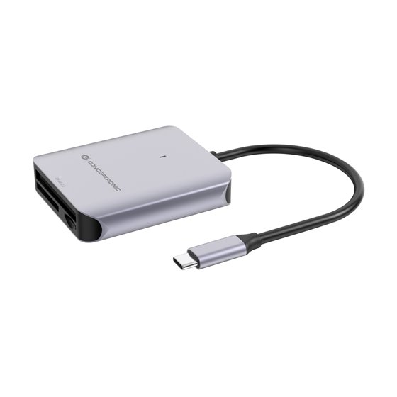 BIAN09G lector de tarjeta USB 3.2 Gen 2 Type-C Gris