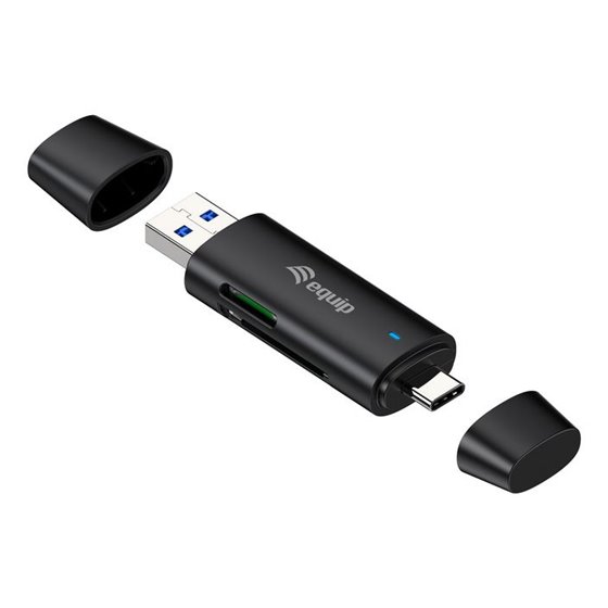 245462 lector de tarjeta USB 3.2 Gen 1 (3.1 Gen 1) Type-A/Type-C Negro