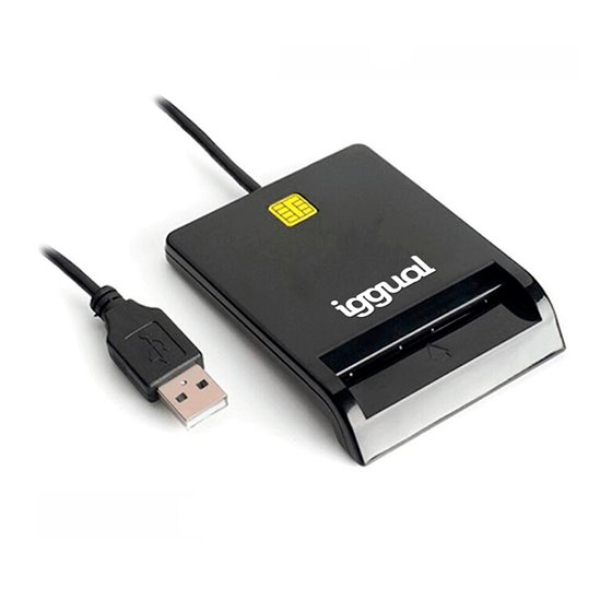 Lector DNI SIP tarjetas ID USB 2.0 negro
