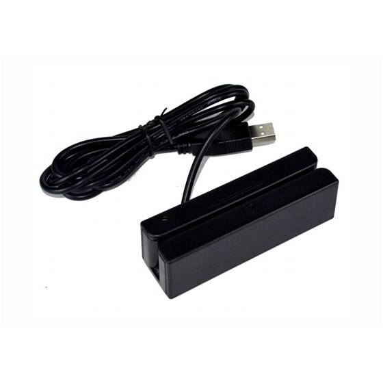 BM-90 lector de tarjeta magnética Negro USB