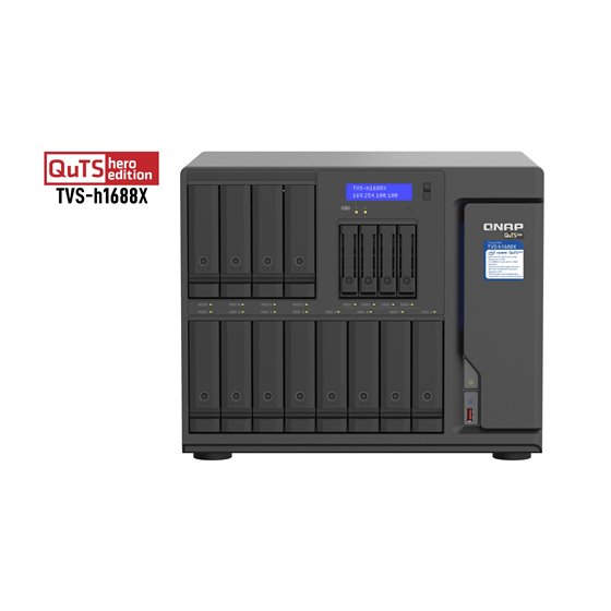 TVS-h1688X NAS Torre Intel® Xeon® W-1250 32 GB DDR4 0 TB QuTS hero Negro