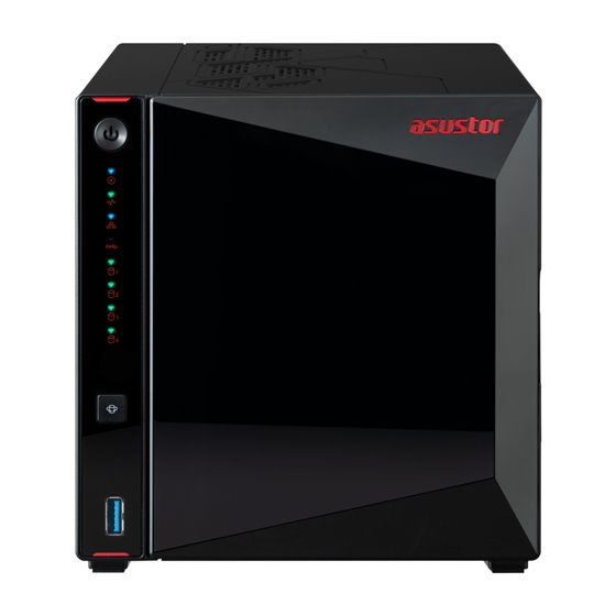 AS5404T servidor de almacenamiento NAS Intel® Celeron® N5105 4 GB DDR4 0 TB ADM Negro