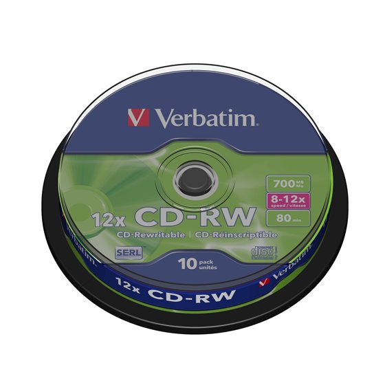 CD-RW 12x 700 MB 10 pieza(s)