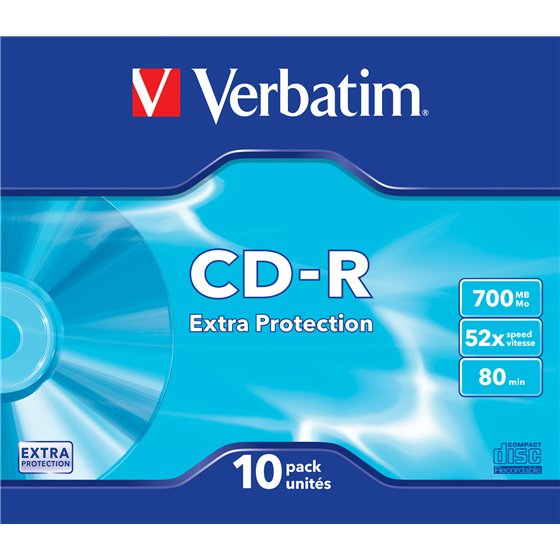 CD-R Extra Protection 700 MB 52x 10 pieza(s)