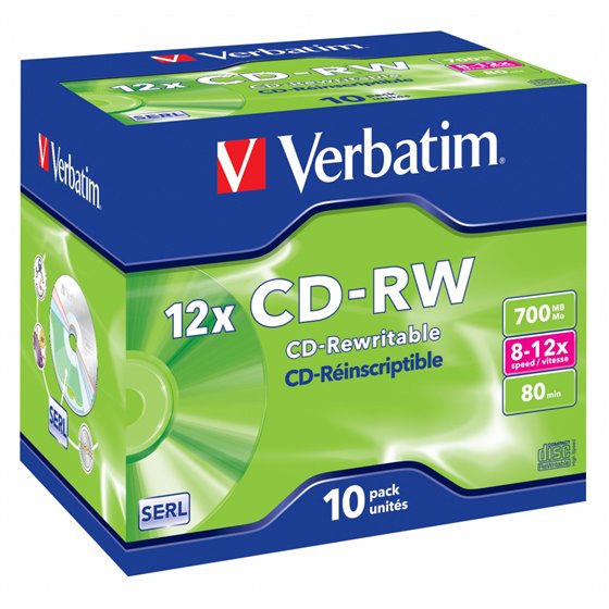CD-RW 12x 700 MB 10 pieza(s)