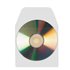 CD/DVD Pockets with flap Funda 1 discos Blanco