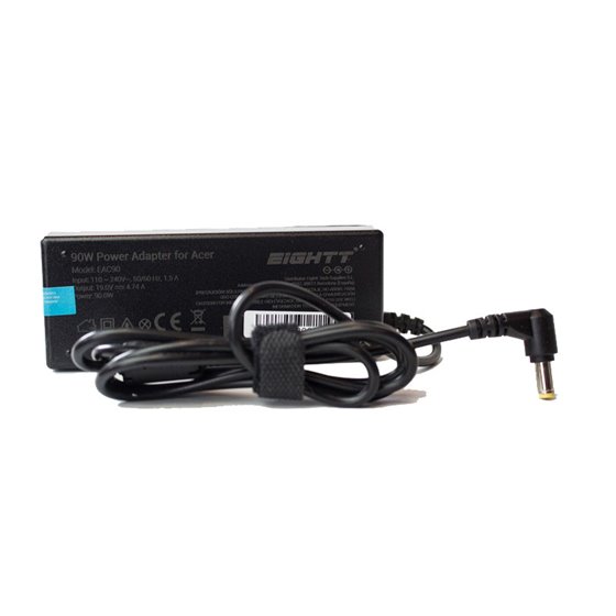 EAC90 adaptador e inversor de corriente Interior 90 W Negro