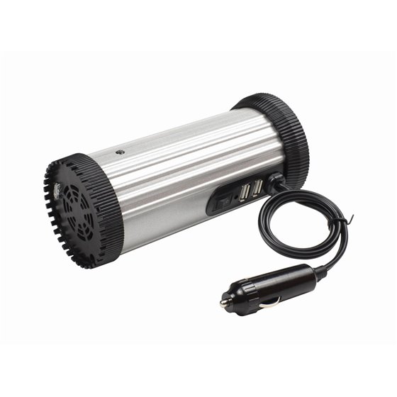 EG-PWC150-01 adaptador e inversor de corriente Auto 150 W Negro, Gris