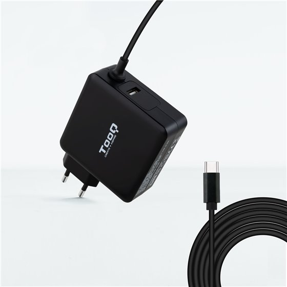 TQLC-USBC65PD adaptador e inversor de corriente Interior 65 W Negro