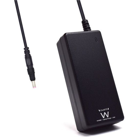 EW3896 adaptador e inversor de corriente Interior 65 W Negro