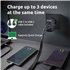 W100ACC+C520C, Set de adaptador de corriente + cable de carga, 100 W, carga rápida, GaN, carga simultánea de 3 dispositivos, neg