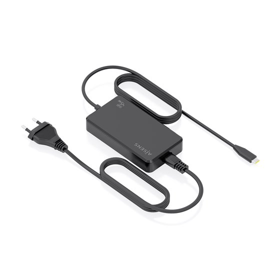 Cargador De Sobremesa GaN 45W PD3.0 1xUSB-C 1.8m, Negro