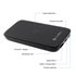 POWERBANK QI INALAMBRICO/USB-A/USB-C/MICROUSB/LIGHTING 10.000MAH NEGRO