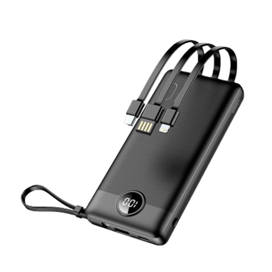VG-W1116 batería externa Polímero de litio 10000 mAh Negro