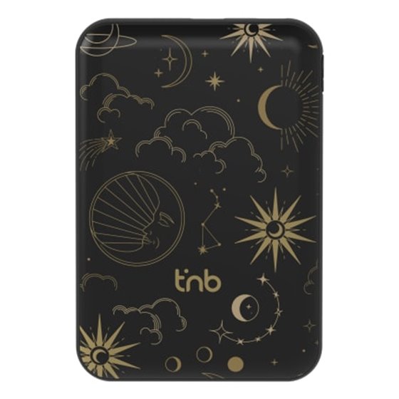 PBUMAG5AST batería externa Polímero de litio 5000 mAh Cargador inalámbrico Negro