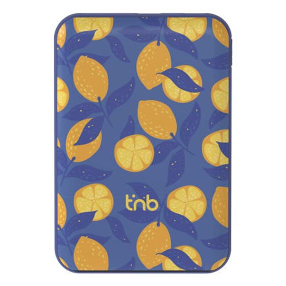 PBUMAG5LEM batería externa Polímero de litio 5000 mAh Cargador inalámbrico Azul, Amarillo