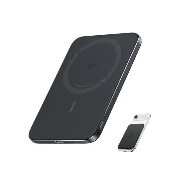 A1665 5000 mAh Cargador inalámbrico Negro