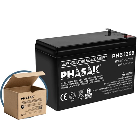 Batería 12V 9Ah - PHB 1209