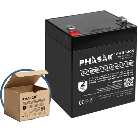 Batería 12V 5Ah - PHB 1205