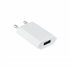 MINI CARGADOR USB PARA IPOD IPHONE,5V-1A, BLANCO