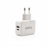 Cargador de Pared doble puerto USB-C + USB A, 27W