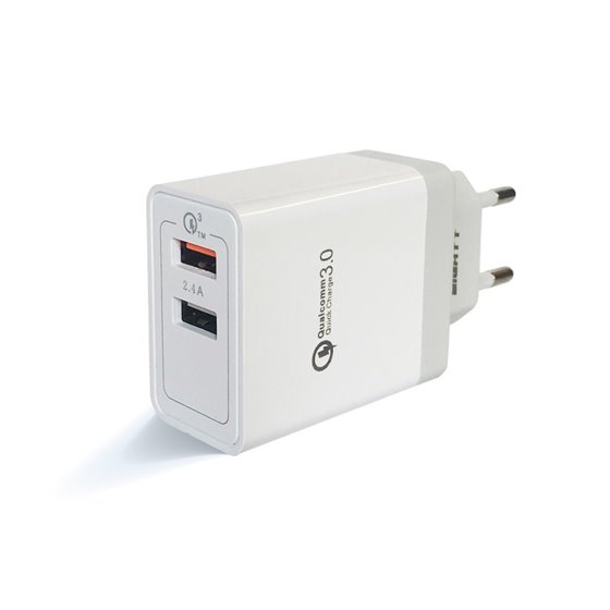 EQC2V2 cargador de dispositivo móvil Universal Gris, Blanco Corriente alterna Carga rápida Interior