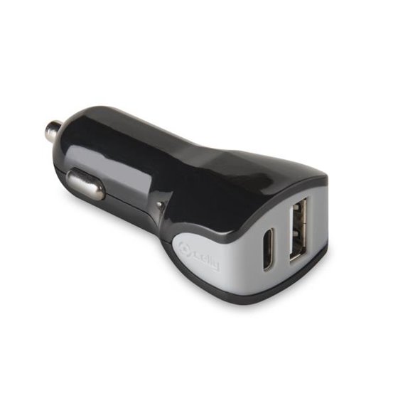 CCTYPECUSBBK cargador de dispositivo móvil Negro Auto