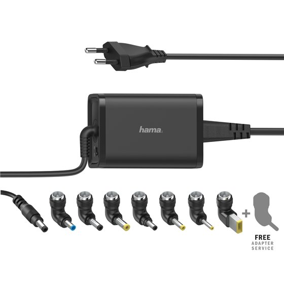 Cargador universal portátil 7 adapt., de 15-19V/65W