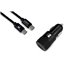 SUBCHG-5CPD11 cargador de dispositivo móvil Smartphone Negro Encendedor de cigarrillos, USB Carga rápida Auto