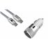 SUBCHG-5CPD10 cargador de dispositivo móvil Smartphone Plata Encendedor de cigarrillos, USB Carga rápida Auto