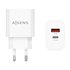 Cargador 20W, 1xUSB-C PD3.0, 1xUSB-A QC3.0, Blanco