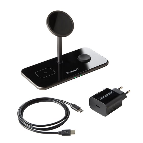 MB13 Auriculares, Smartphone, Reloj inteligente Negro USB Cargador inalámbrico Carga rápida Interior