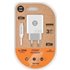 CARGADOR TECHONE DOBLE + CABLE USB-C-USB